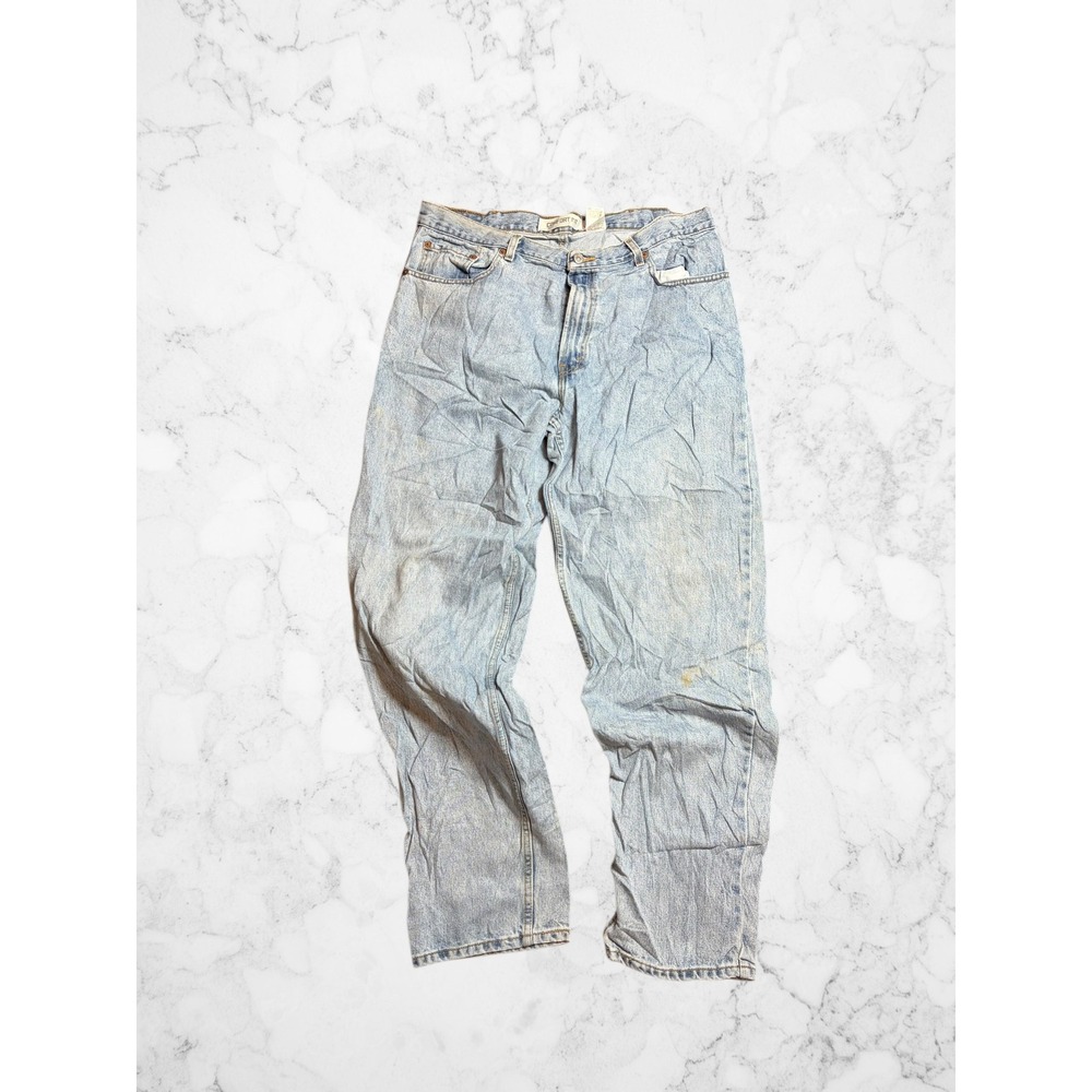 Levis 560 Comfort Fit Jeans Mens 38x34 Light Wash Blue Tapered Leg Denim Vintage